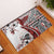 Bula Fiji Rubber Doormat Shark Tail White Masi Tapa