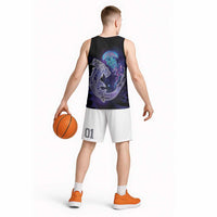Polynesian Aumakua Basketball Jersey Jellyfish with Shark LT7 - Polynesian Pride