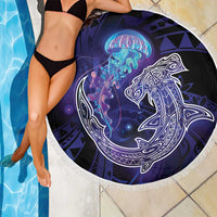 Polynesian Aumakua Beach Blanket Jellyfish with Shark LT7 - Polynesian Pride