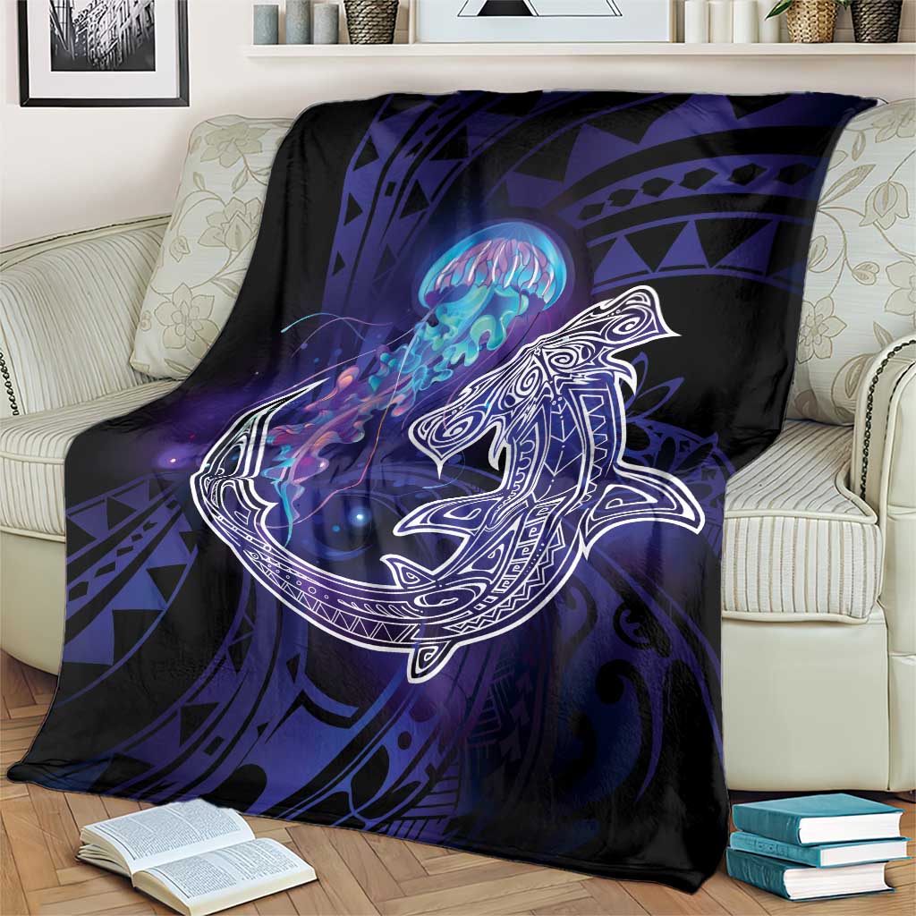 Polynesian Aumakua Blanket Jellyfish with Shark - Polynesian Pride