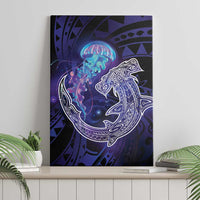 Polynesian Aumakua Canvas Wall Art Jellyfish with Shark LT7 - Polynesian Pride
