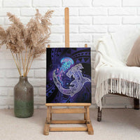 Polynesian Aumakua Canvas Wall Art Jellyfish with Shark LT7 - Polynesian Pride