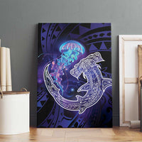 Polynesian Aumakua Canvas Wall Art Jellyfish with Shark LT7 - Polynesian Pride