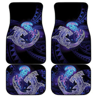 Polynesian Aumakua Car Mats Jellyfish with Shark LT7 - Polynesian Pride