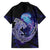 Polynesian Aumakua Family Matching Off Shoulder Short Dress and Hawaiian Shirt Jellyfish with Shark - Polynesian Pride