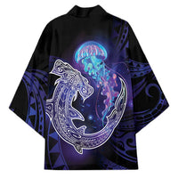 Polynesian Aumakua Kimono Jellyfish with Shark - Polynesian Pride