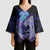 Polynesian Aumakua Kimono Sleeve Blouse Jellyfish with Shark - Polynesian Pride