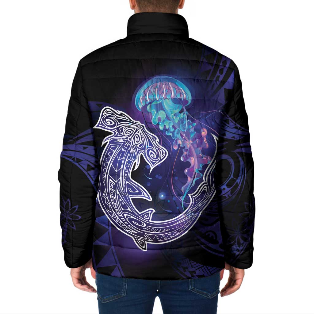 Polynesian Aumakua Padded Jacket Jellyfish with Shark LT7 - Polynesian Pride