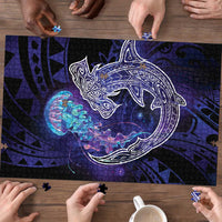Polynesian Aumakua Puzzle Jellyfish with Shark LT7 - Polynesian Pride