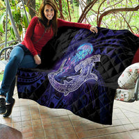 Polynesian Aumakua Quilt Jellyfish with Shark - Polynesian Pride