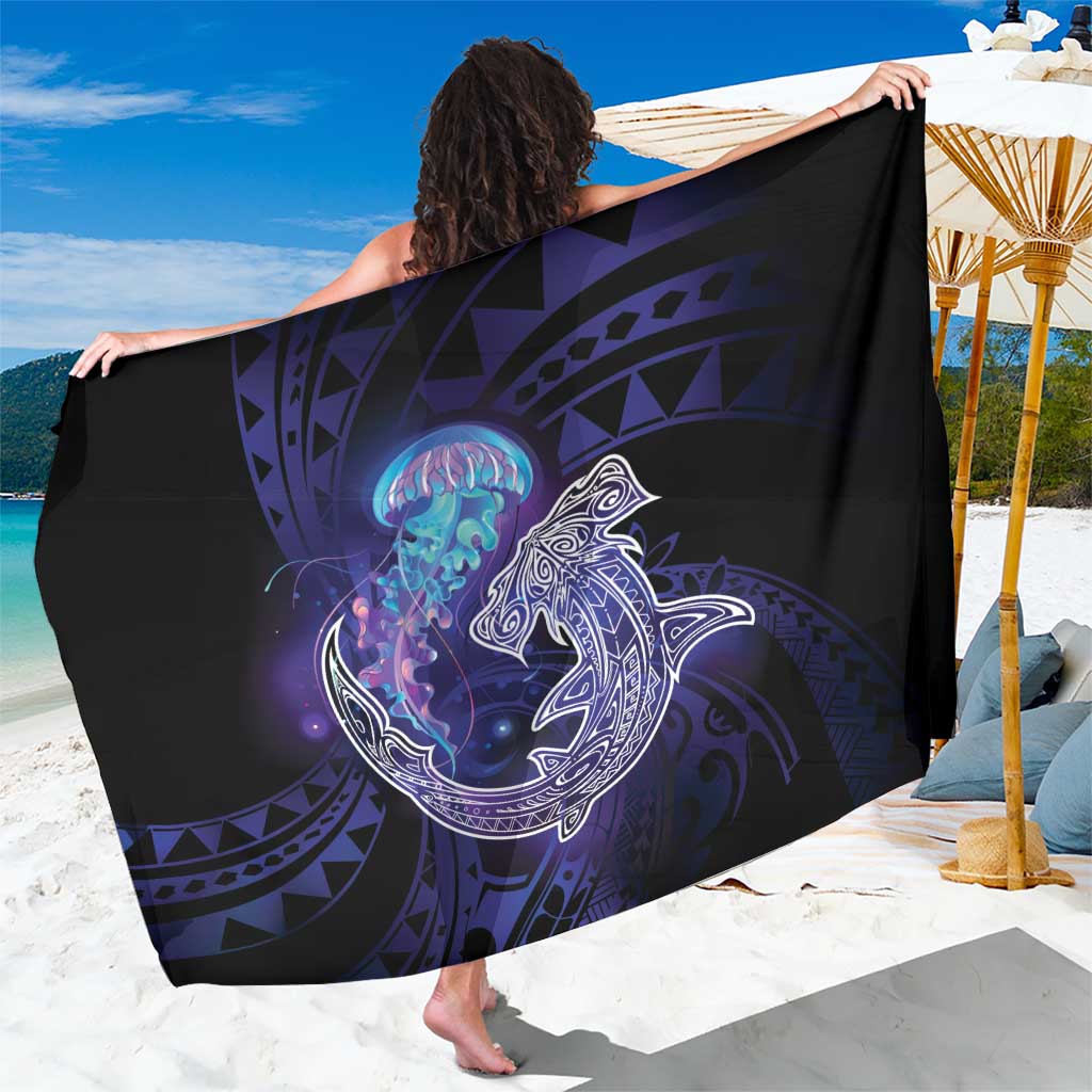 Polynesian Aumakua Sarong Jellyfish with Shark - Polynesian Pride