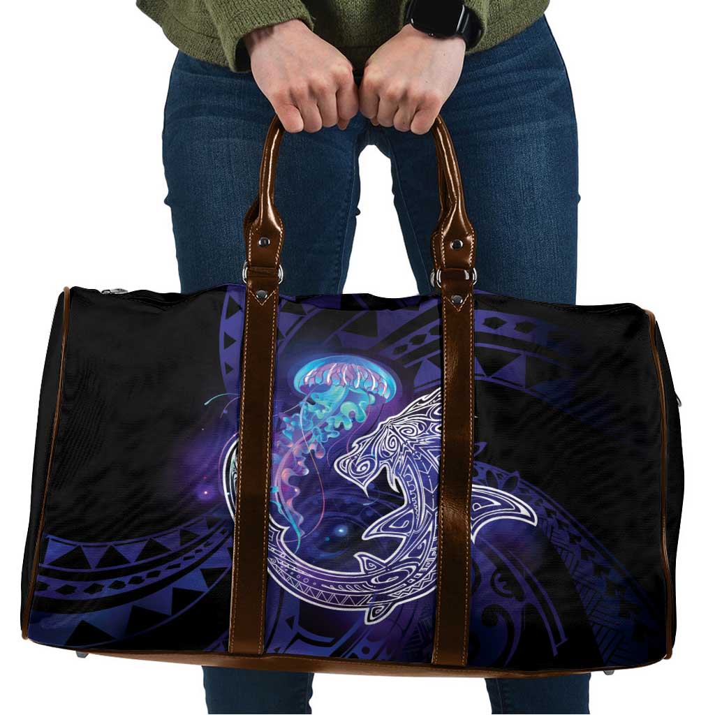 Polynesian Aumakua Travel Bag Jellyfish with Shark - Polynesian Pride
