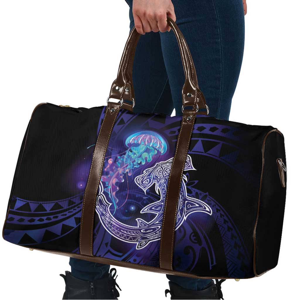Polynesian Aumakua Travel Bag Jellyfish with Shark - Polynesian Pride