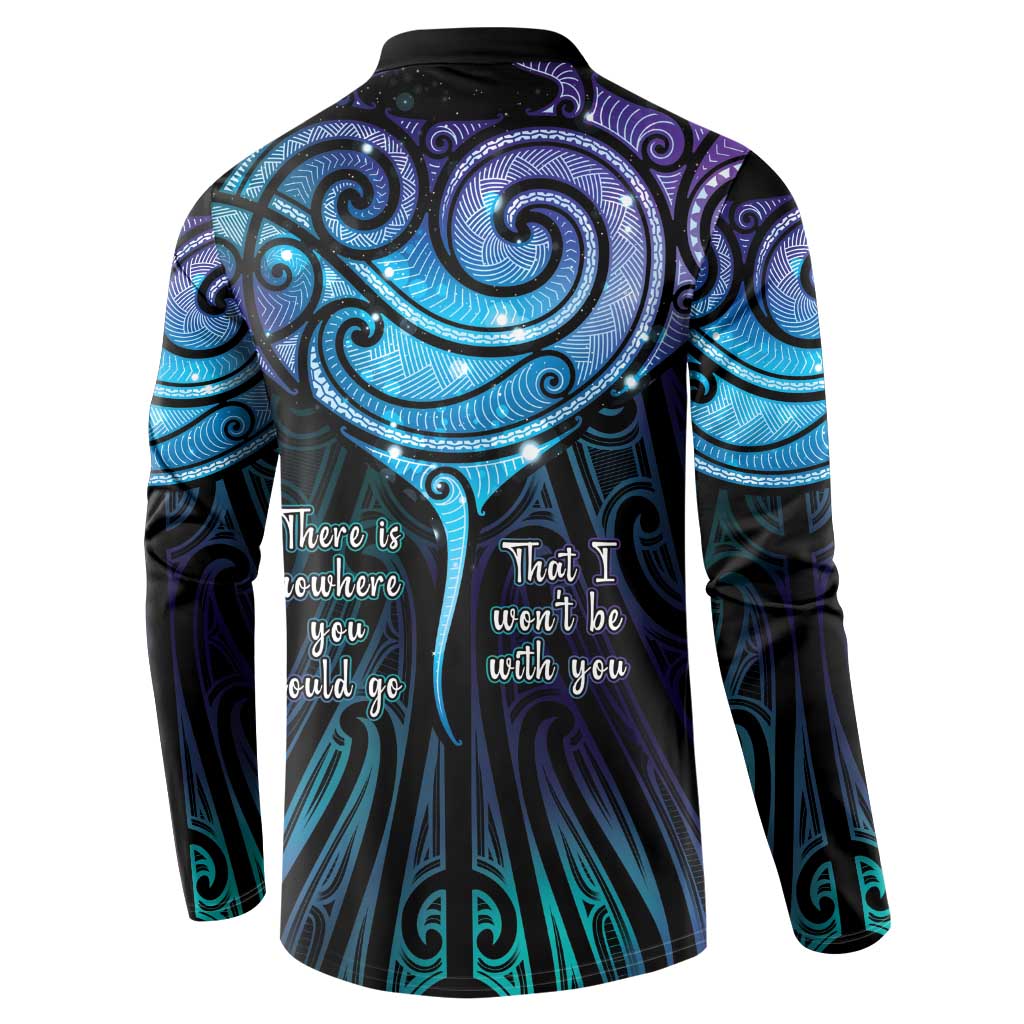 Aotearoa Maori Te Whai Rahi Button Sweatshirt Tala - Nowhere You Could Go That I Won't Be With You - Polynesian Pride