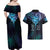 Aotearoa Maori Te Whai Rahi Couples Matching Off Shoulder Maxi Dress and Hawaiian Shirt Tala - Nowhere You Could Go That I Won't Be With You - Polynesian Pride