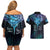 Aotearoa Maori Te Whai Rahi Couples Matching Off Shoulder Short Dress and Hawaiian Shirt Tala - Nowhere You Could Go That I Won't Be With You - Polynesian Pride