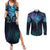 Aotearoa Maori Te Whai Rahi Couples Matching Summer Maxi Dress and Long Sleeve Button Shirt Tala - Nowhere You Could Go That I Won't Be With You - Polynesian Pride
