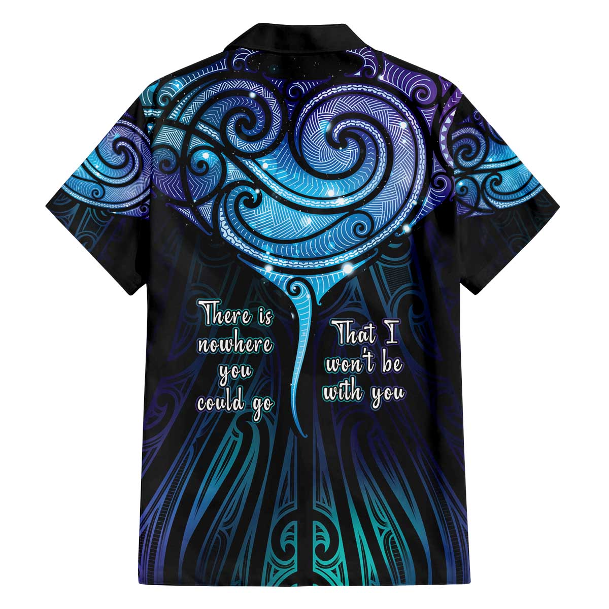 Aotearoa Maori Te Whai Rahi Family Matching Off The Shoulder Long Sleeve Dress and Hawaiian Shirt Tala - Nowhere You Could Go That I Won't Be With You - Polynesian Pride