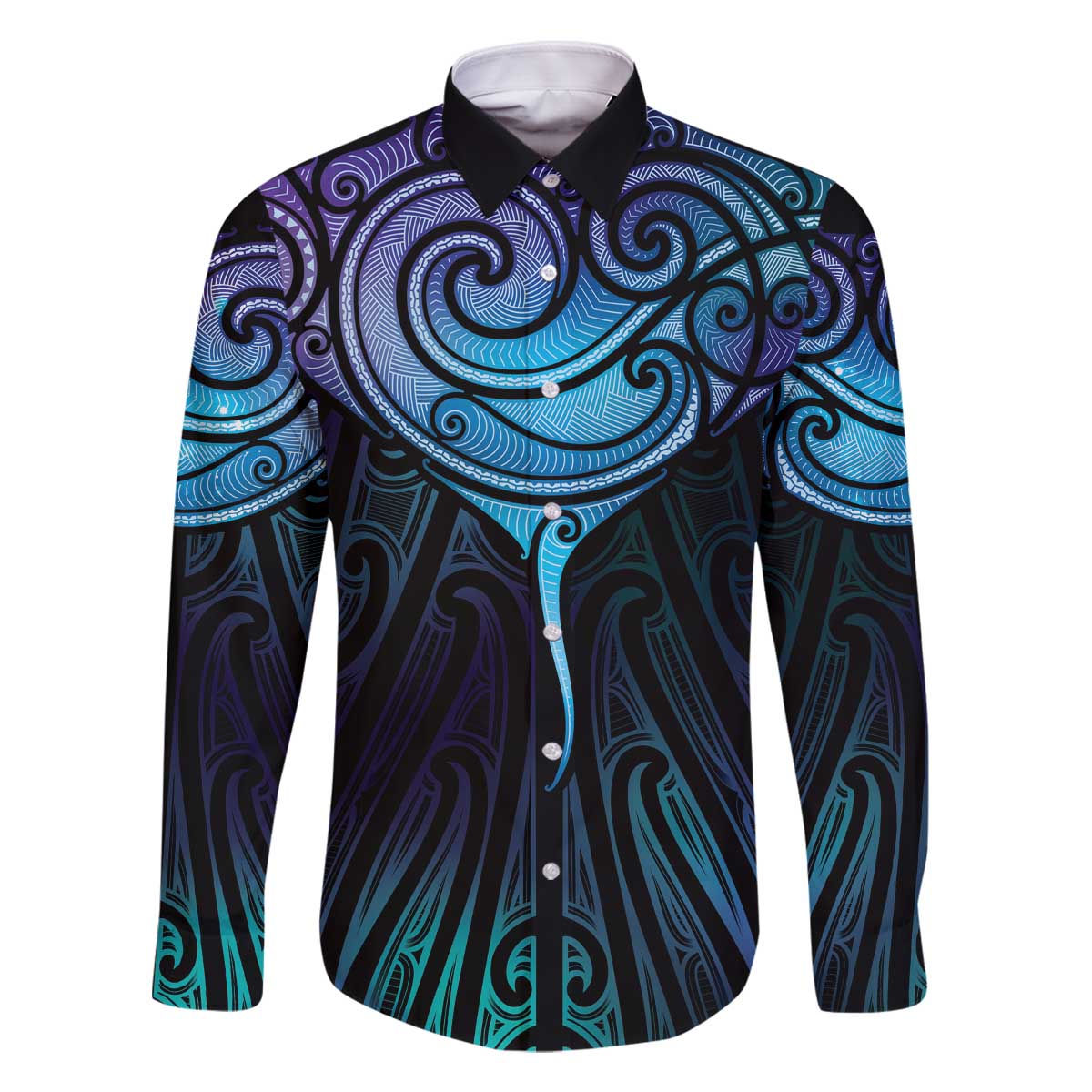 Aotearoa Maori Te Whai Rahi Family Matching Off The Shoulder Long Sleeve Dress and Hawaiian Shirt Tala - Nowhere You Could Go That I Won't Be With You - Polynesian Pride