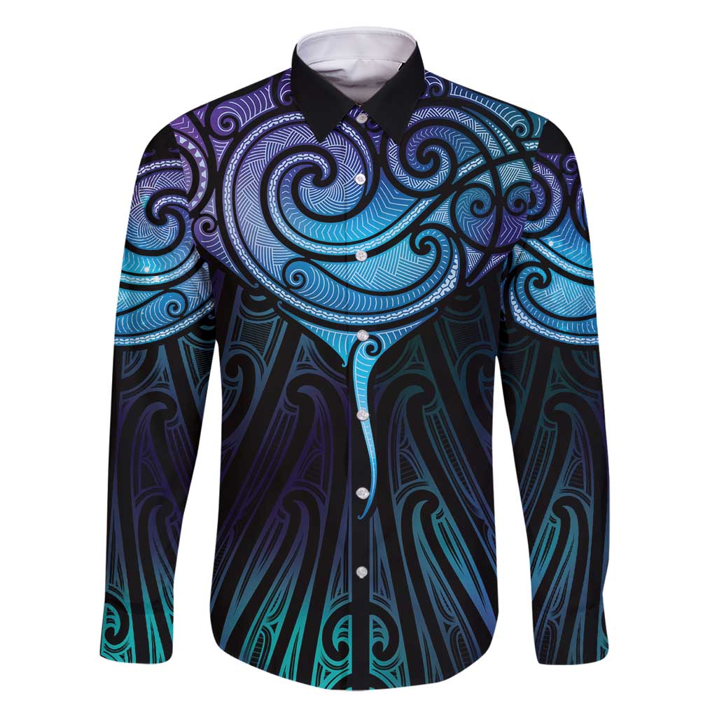 Aotearoa Maori Te Whai Rahi Family Matching Off Shoulder Short Dress and Hawaiian Shirt Tala - Nowhere You Could Go That I Won't Be With You - Polynesian Pride