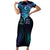 Aotearoa Maori Te Whai Rahi Family Matching Short Sleeve Bodycon Dress and Hawaiian Shirt Tala - Nowhere You Could Go That I Won't Be With You - Polynesian Pride