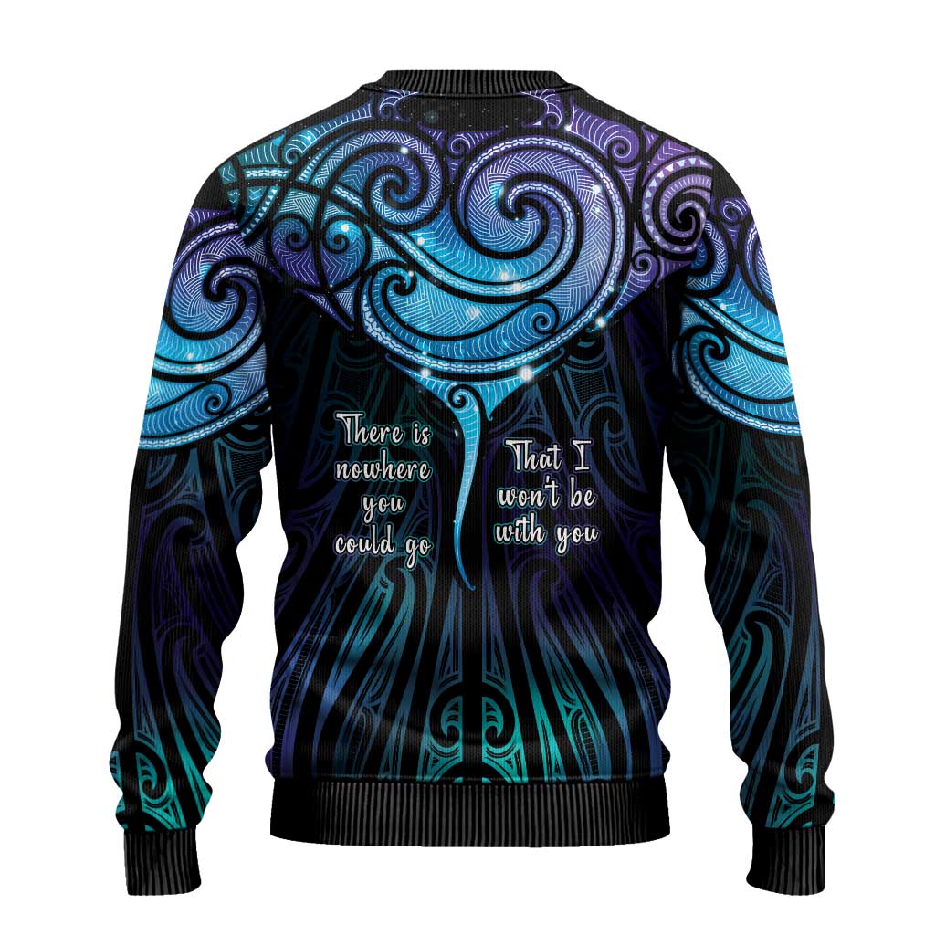 Aotearoa Maori Te Whai Rahi Ugly Christmas Sweater Tala - Nowhere You Could Go That I Won't Be With You - Polynesian Pride