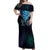 Aotearoa Maori Te Whai Rahi Off Shoulder Maxi Dress Tala - Nowhere You Could Go That I Won't Be With You - Polynesian Pride