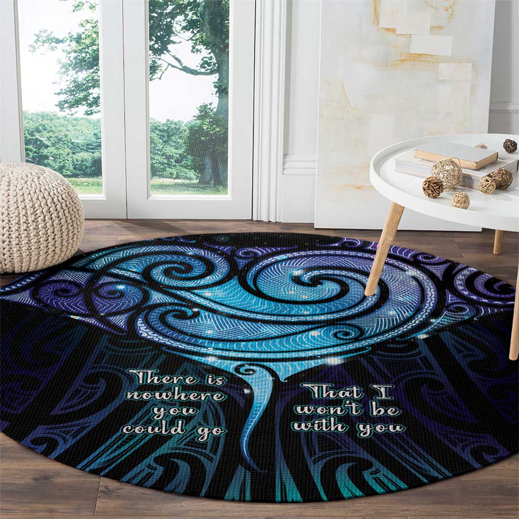 Aotearoa Maori Te Whai Rahi Round Carpet Tala - Nowhere You Could Go That I Won't Be With You - Polynesian Pride