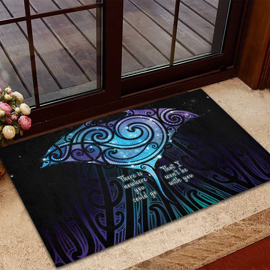 Aotearoa Maori Te Whai Rahi Rubber Doormat Tala - Nowhere You Could Go That I Won't Be With You - Polynesian Pride