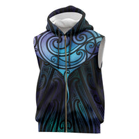 Aotearoa Maori Te Whai Rahi Sleeveless Zip Hoodie Tala - Nowhere You Could Go That I Won't Be With You - Polynesian Pride