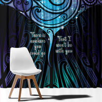 Aotearoa Maori Te Whai Rahi Window Curtain Tala - Nowhere You Could Go That I Won't Be With You - Polynesian Pride