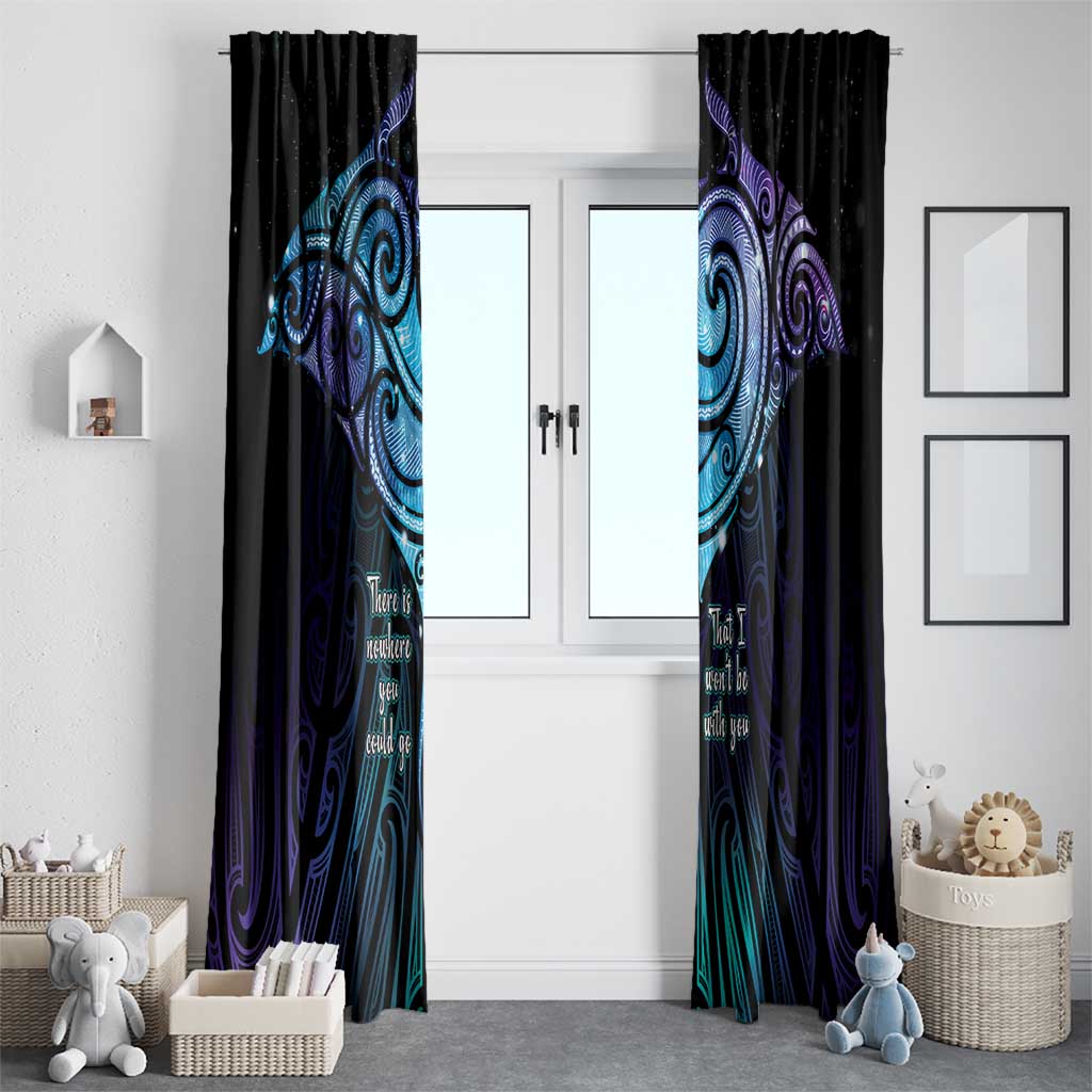 Aotearoa Maori Te Whai Rahi Window Curtain Tala - Nowhere You Could Go That I Won't Be With You - Polynesian Pride