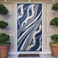 Polynesian Puakeniken Pikake Twisted Lei Door Cover Navy Blue LT7 Navy Blue - Polynesian Pride