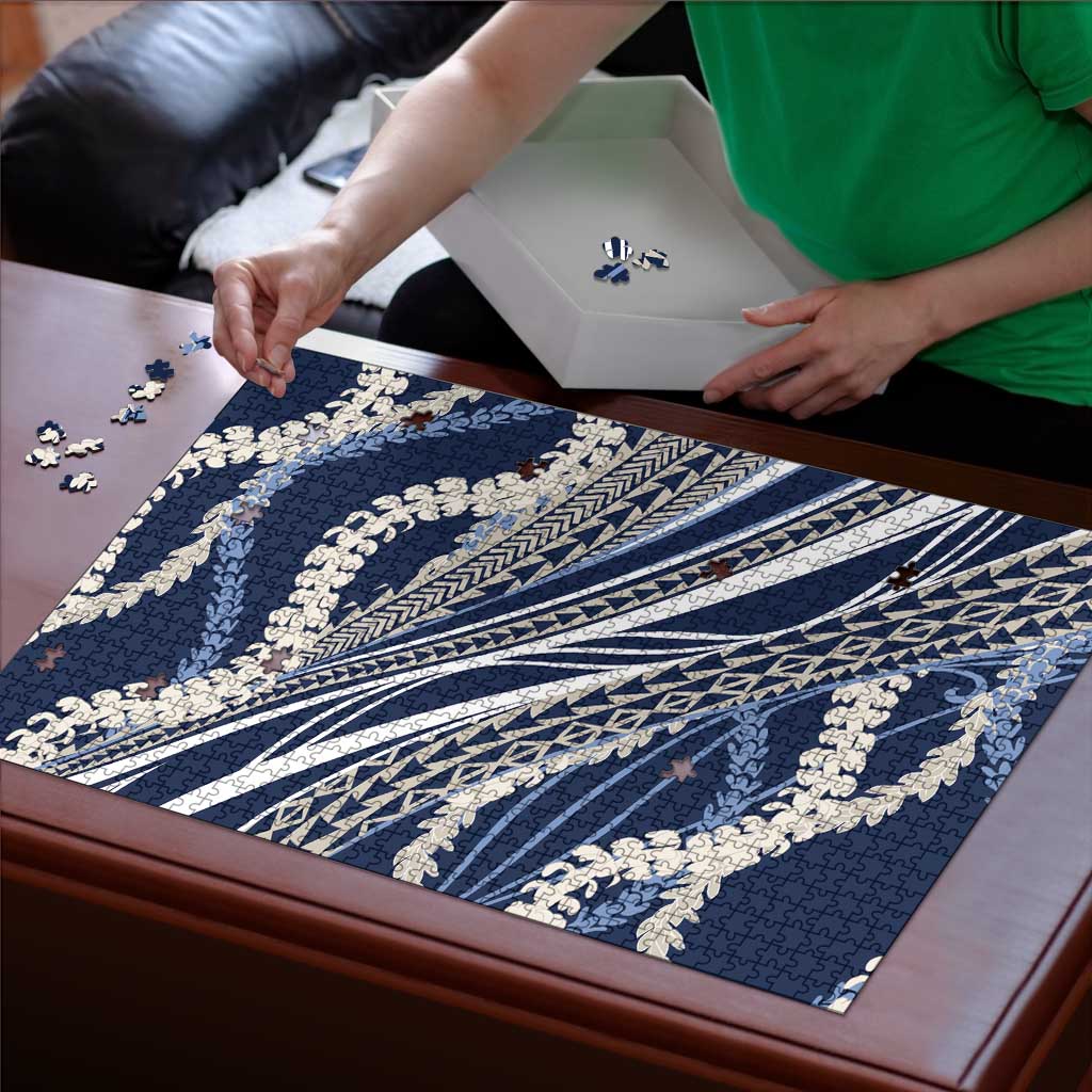 Polynesian Puakeniken Pikake Twisted Lei Puzzle Navy Blue LT7 - Polynesian Pride