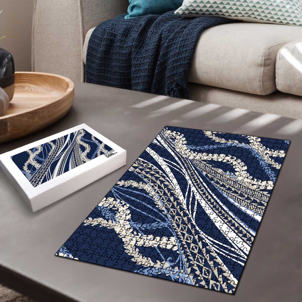Polynesian Puakeniken Pikake Twisted Lei Puzzle Navy Blue LT7 - Polynesian Pride