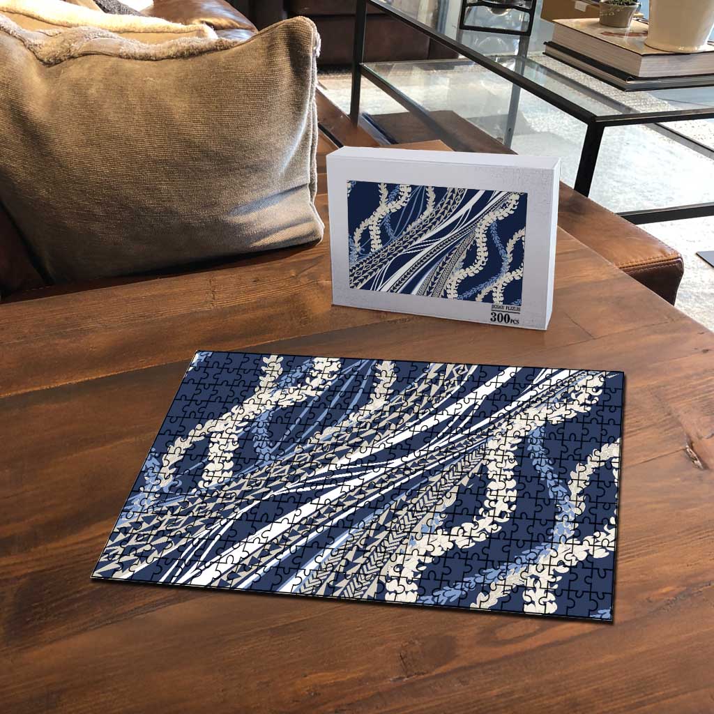 Polynesian Puakeniken Pikake Twisted Lei Puzzle Navy Blue LT7 - Polynesian Pride