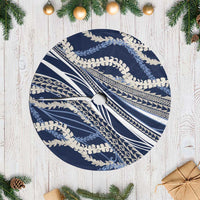 Polynesian Puakeniken Pikake Twisted Lei Tree Skirt Navy Blue LT7 Casual Navy Blue - Polynesian Pride