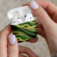 Polynesian Puakeniken Pikake Twisted Lei AirPods Case Emerald - Polynesian Pride