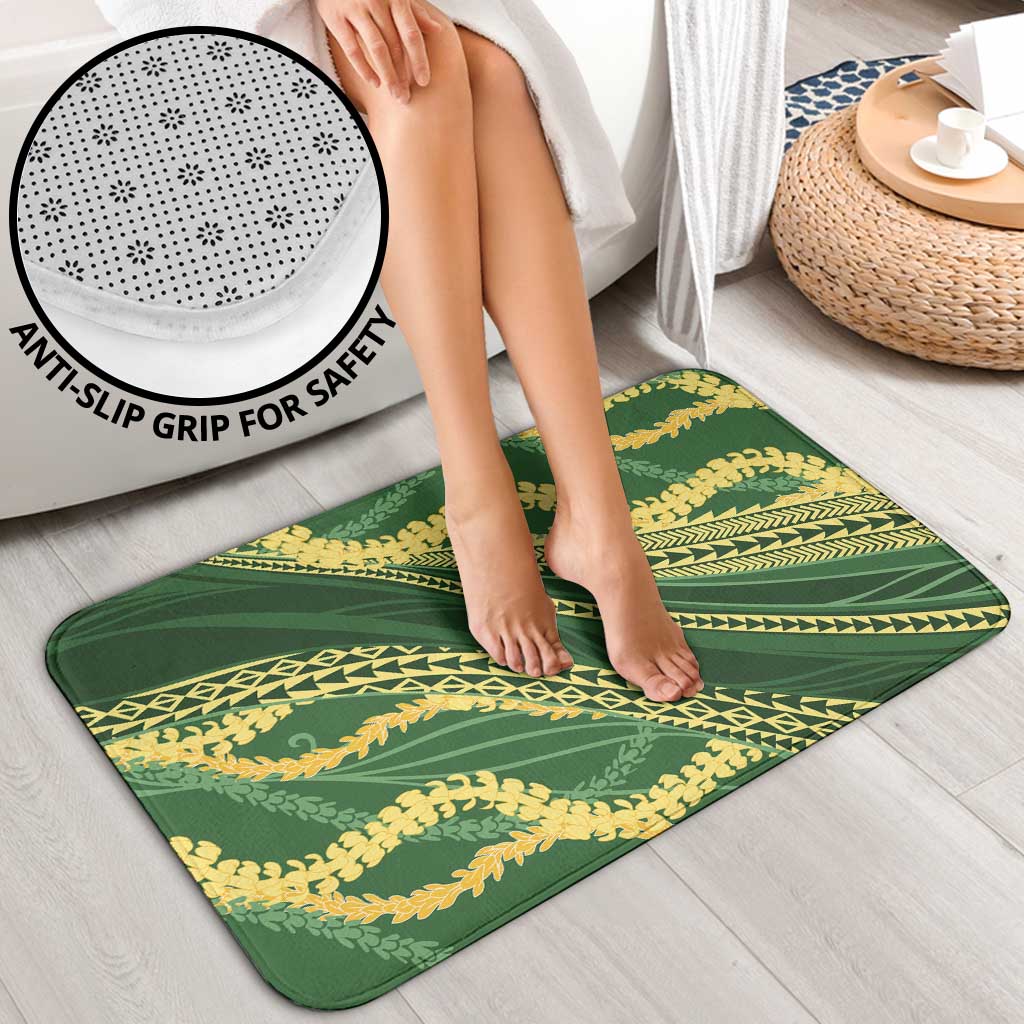 Polynesian Puakeniken Pikake Twisted Lei Bathroom Set Emerald - Polynesian Pride