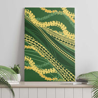 Polynesian Puakeniken Pikake Twisted Lei Canvas Wall Art Emerald LT7 - Polynesian Pride