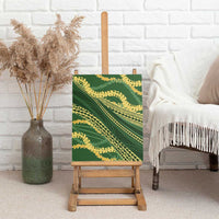 Polynesian Puakeniken Pikake Twisted Lei Canvas Wall Art Emerald LT7 - Polynesian Pride