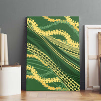 Polynesian Puakeniken Pikake Twisted Lei Canvas Wall Art Emerald LT7 - Polynesian Pride