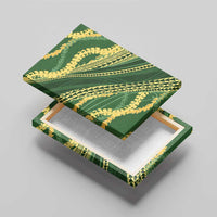 Polynesian Puakeniken Pikake Twisted Lei Canvas Wall Art Emerald LT7 - Polynesian Pride