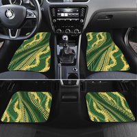 Polynesian Puakeniken Pikake Twisted Lei Car Mats Emerald LT7 Set 4pcs Emerald - Polynesian Pride