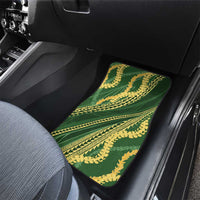 Polynesian Puakeniken Pikake Twisted Lei Car Mats Emerald LT7 - Polynesian Pride