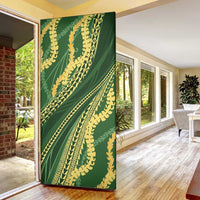 Polynesian Puakeniken Pikake Twisted Lei Door Cover Emerald LT7 - Polynesian Pride