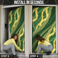 Polynesian Puakeniken Pikake Twisted Lei Door Cover Emerald LT7 - Polynesian Pride