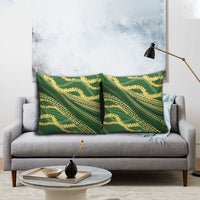 Polynesian Puakeniken Pikake Twisted Lei Pillow Cover Emerald - Polynesian Pride