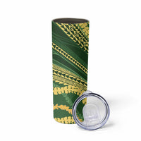 Polynesian Puakeniken Pikake Twisted Lei Skinny Tumbler Emerald LT7 - Polynesian Pride