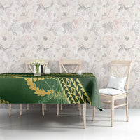 Polynesian Puakeniken Pikake Twisted Lei Tablecloth Emerald LT7 - Polynesian Pride